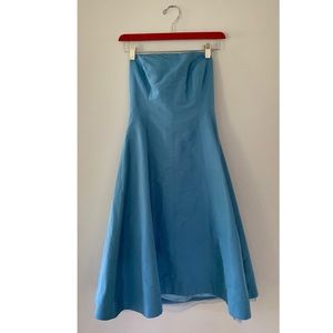 NWOT J Crew Silk Strapless Mid Length Dress Size 0